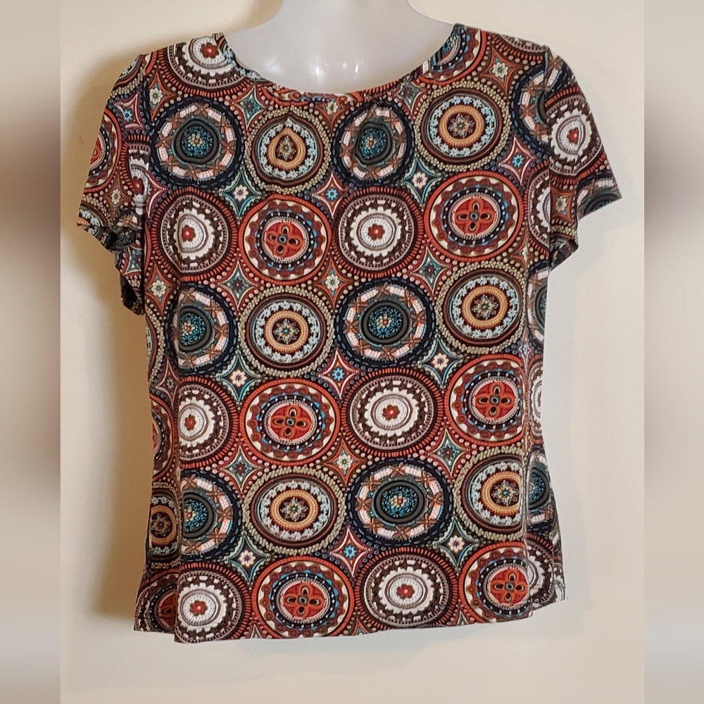 Wrinkle-Free Travel Smith Blouse 1X - Picture 4 of 8